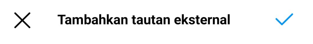 tambahkan tautan eksternal