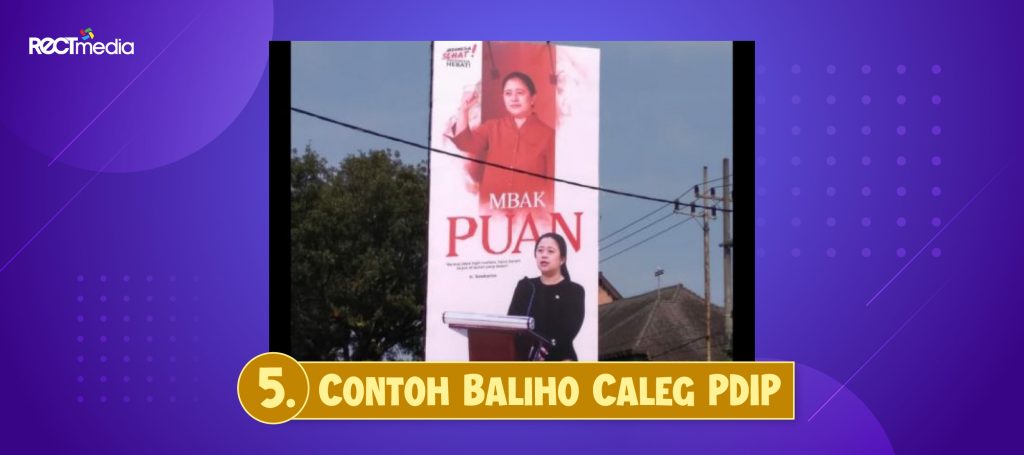 baliho caleg pdip