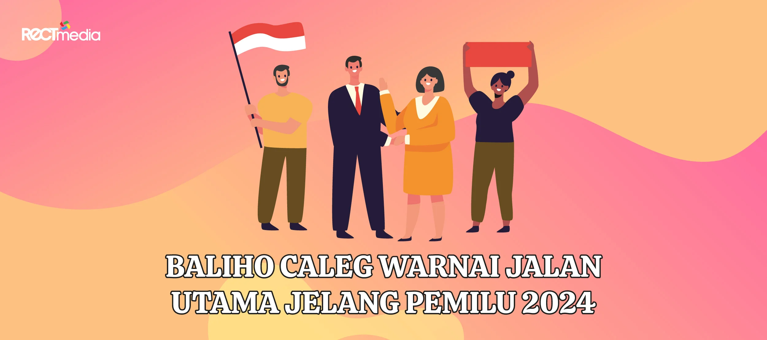 baliho caleg warnai jalan jelang kampanye 2024
