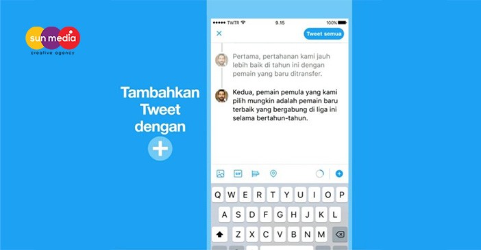 Cara membuat thread di twitter