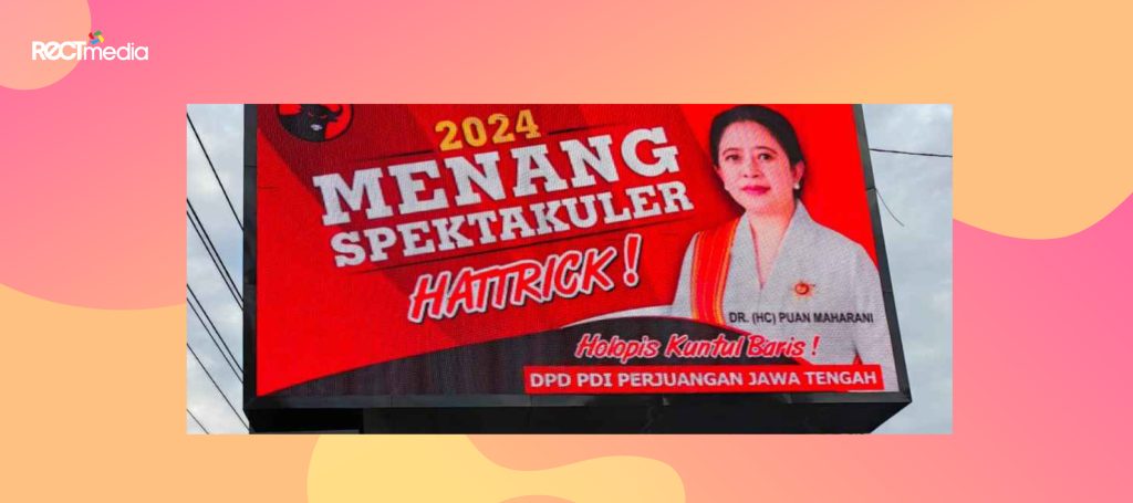 baliho caleg pdip