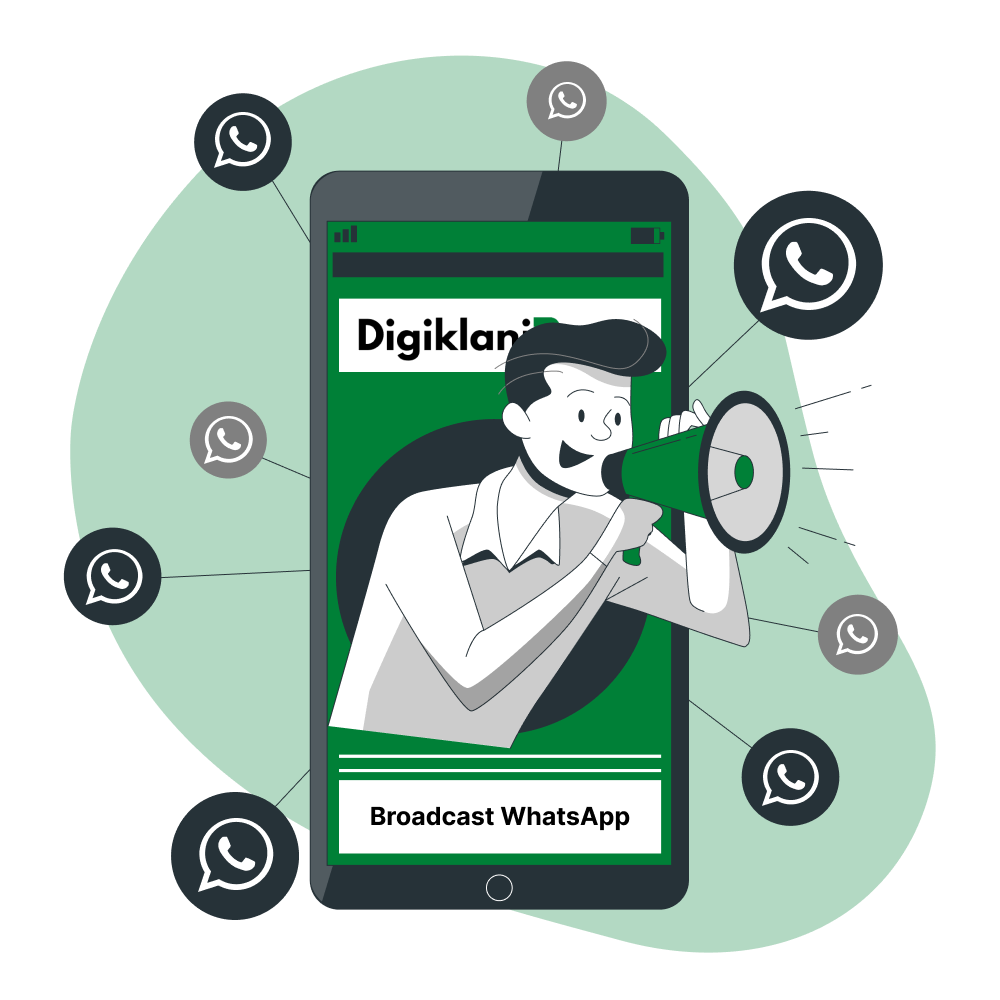 Client menggunakan Broadcast WhatsApp dengan mudah dan cepat