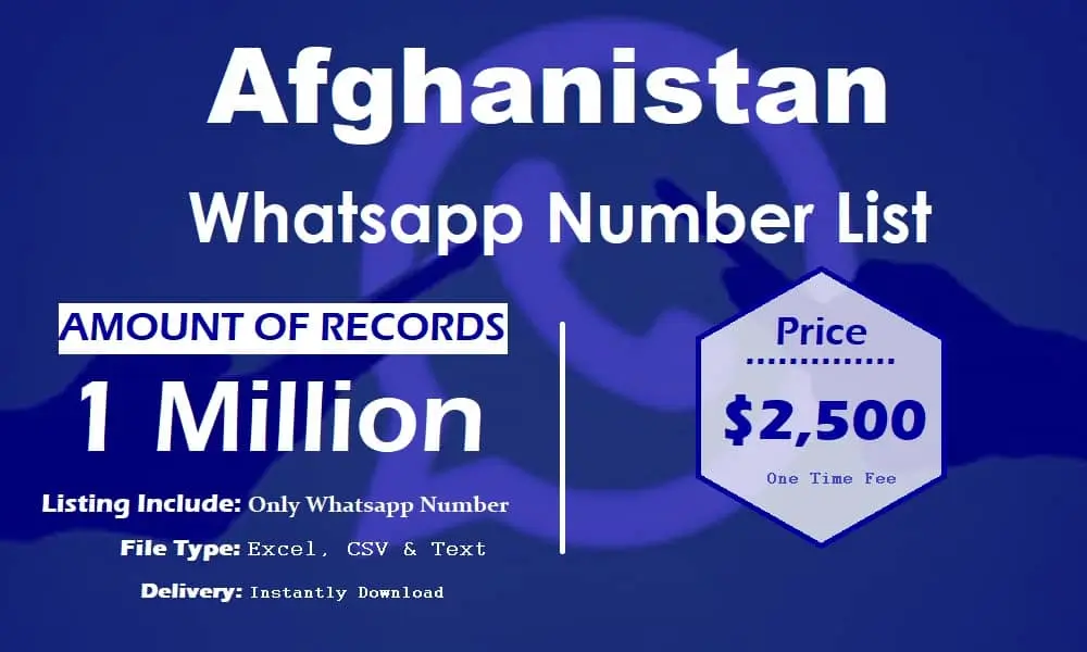 Afghanistan whatsapp number list