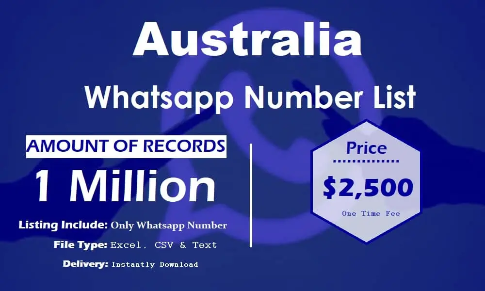 Australia whatsapp number list