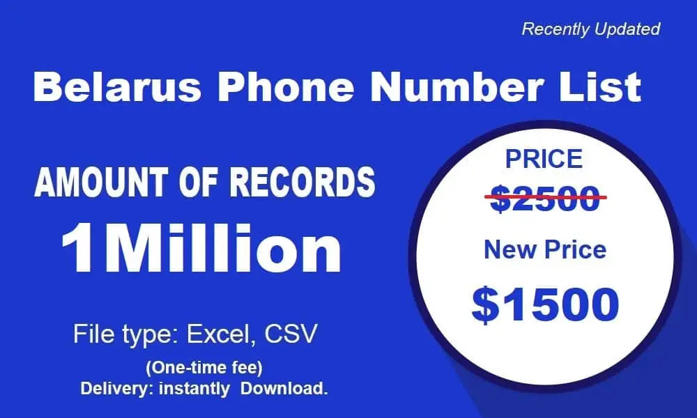 Belarus phone number list
