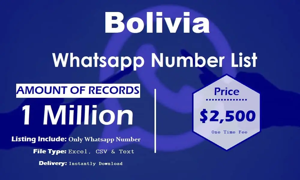 Bolivia whatsapp number list