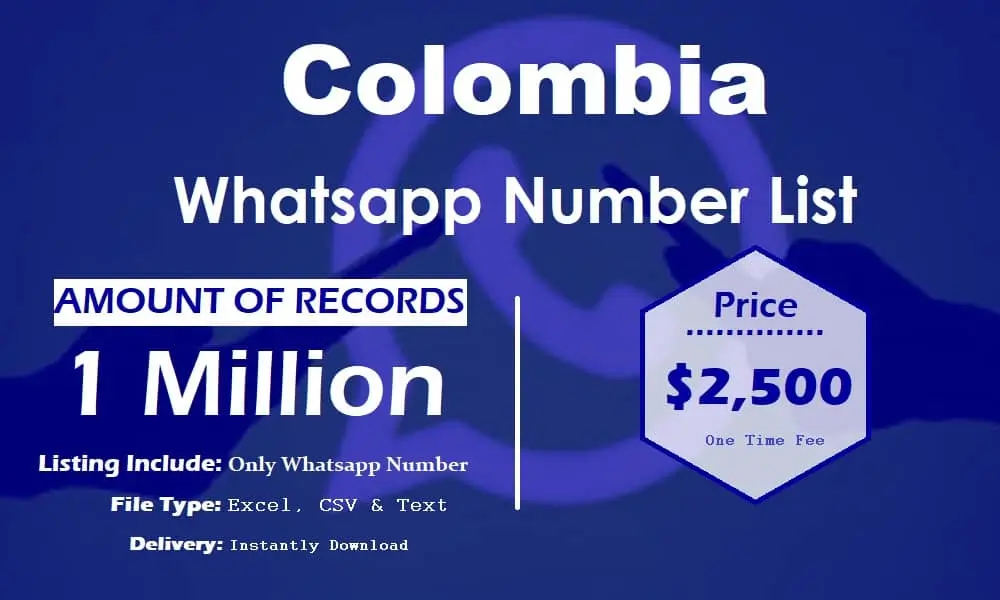 Colombia whatsapp number list