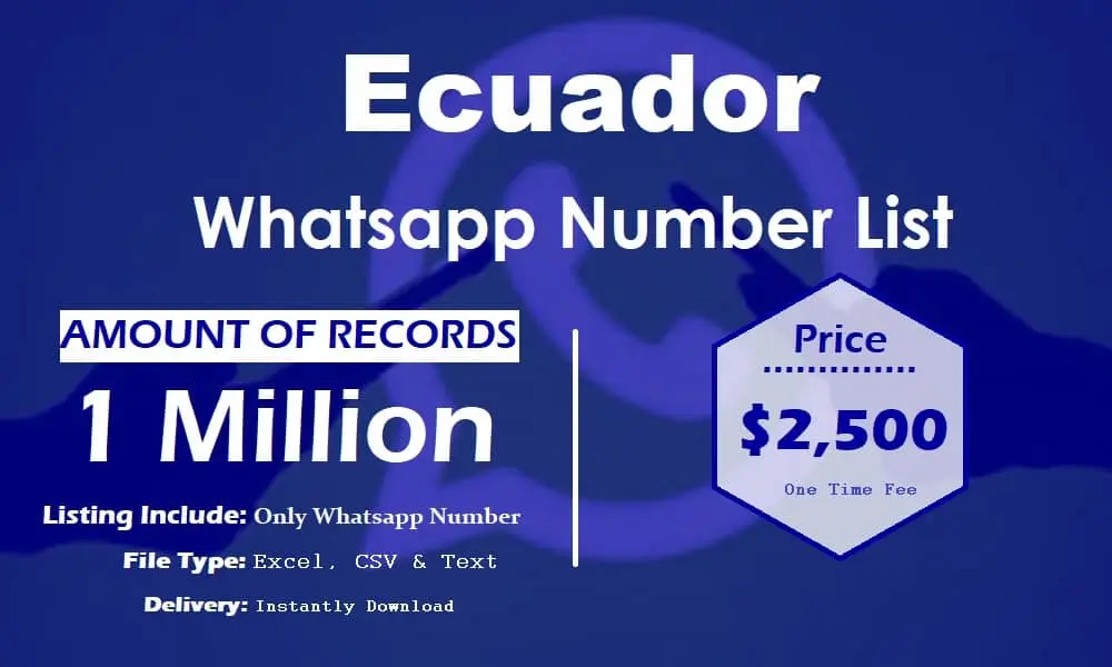 Ecuador whatsapp number list