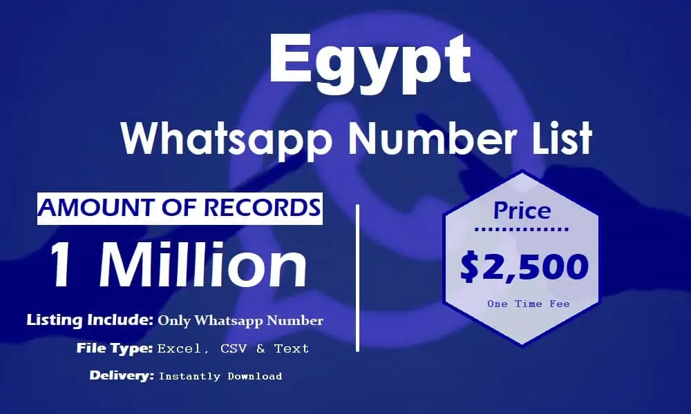Egypt whatsapp number list