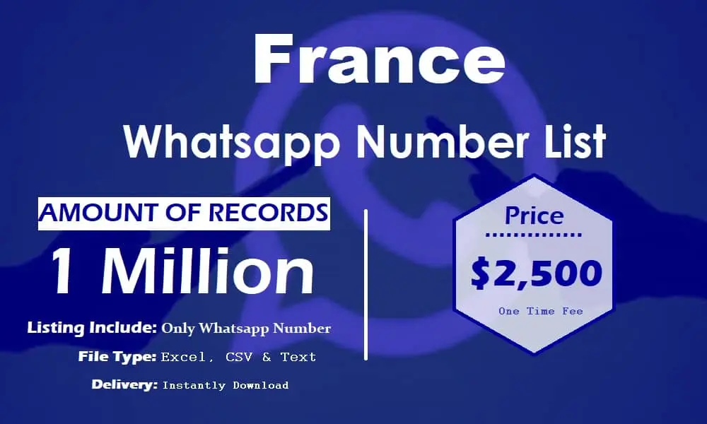 France whatsapp number list