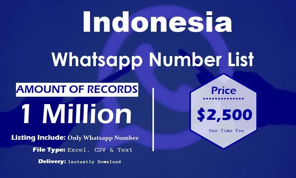 Indonesia whatsapp number list