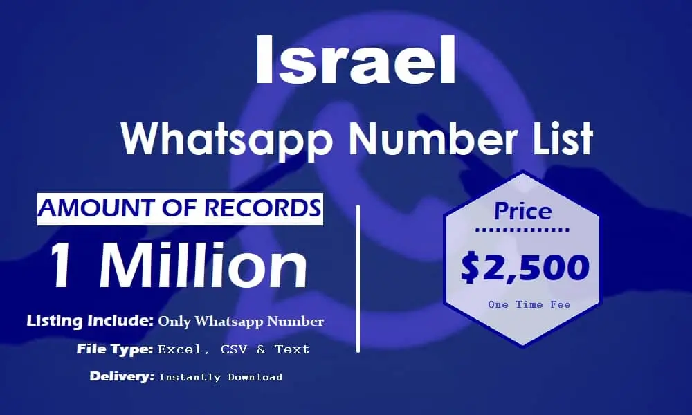 Israel whatsapp number list