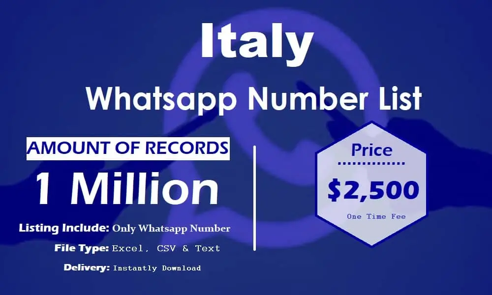 Italy whatsapp number list