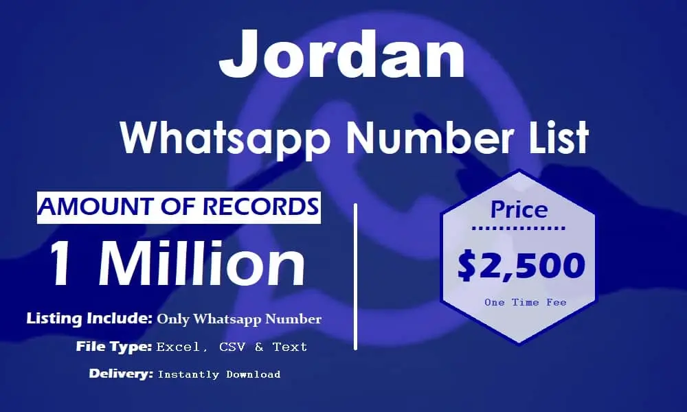 Jordan whatsapp number list