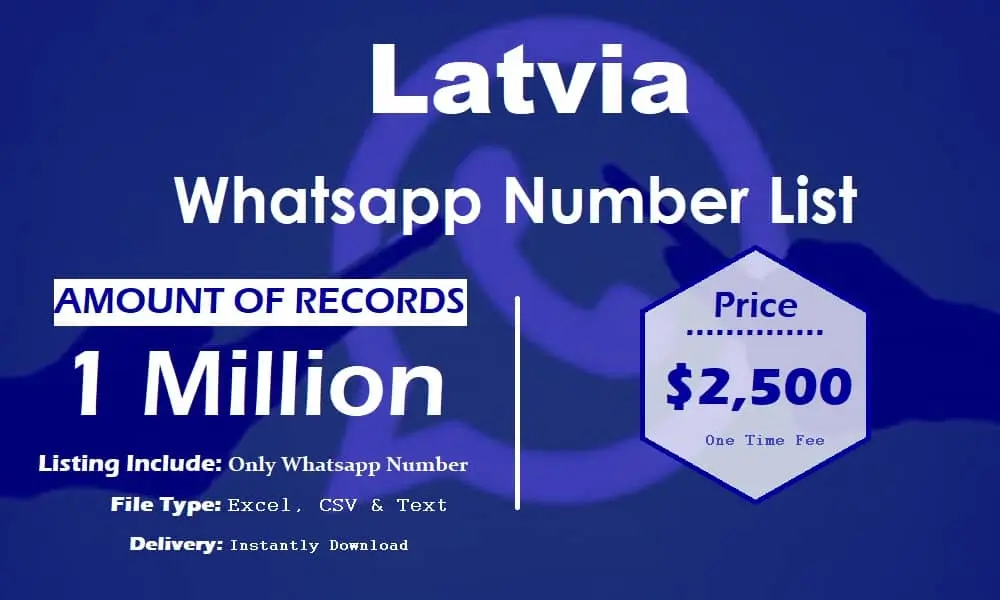 Latvia whatsapp number list