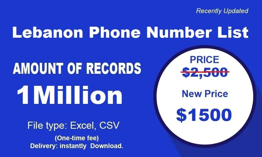 Lebanon phone number list