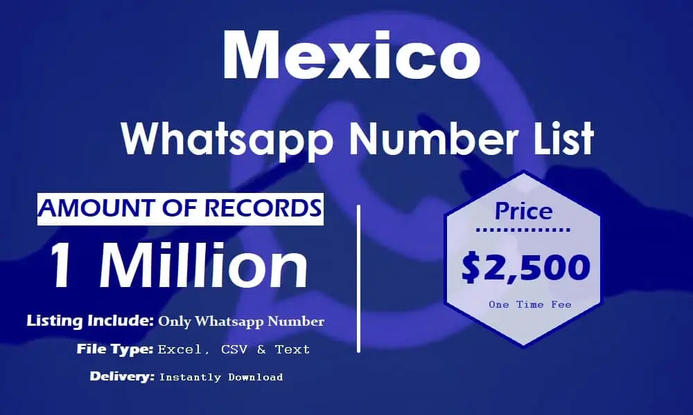 Mexico whatsapp number list