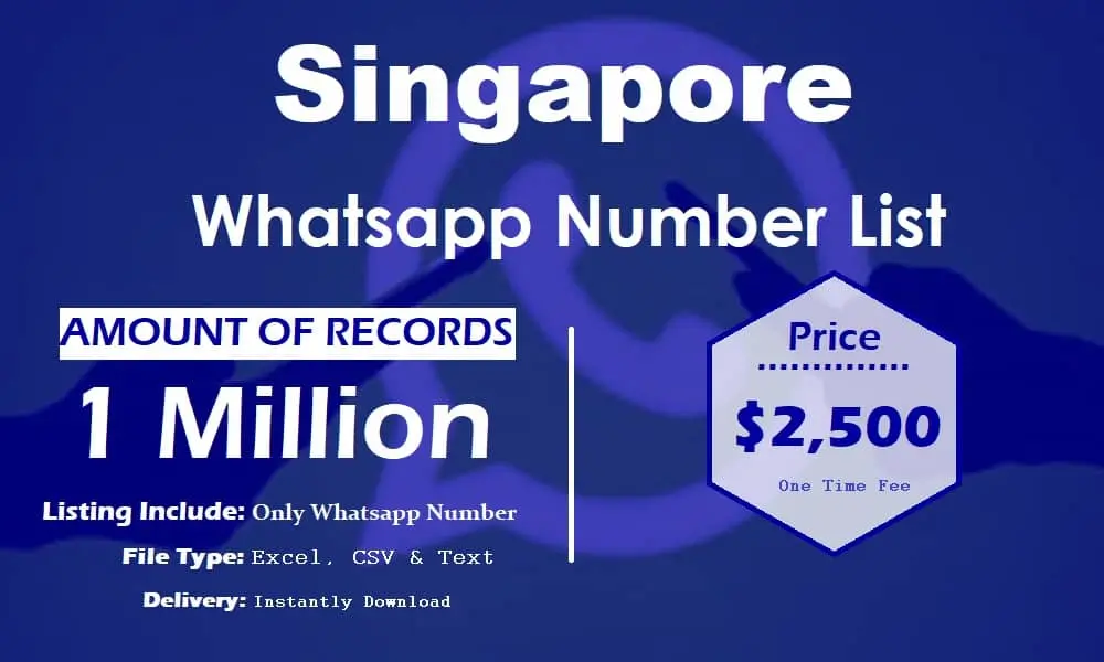 Singapore whatsapp number list
