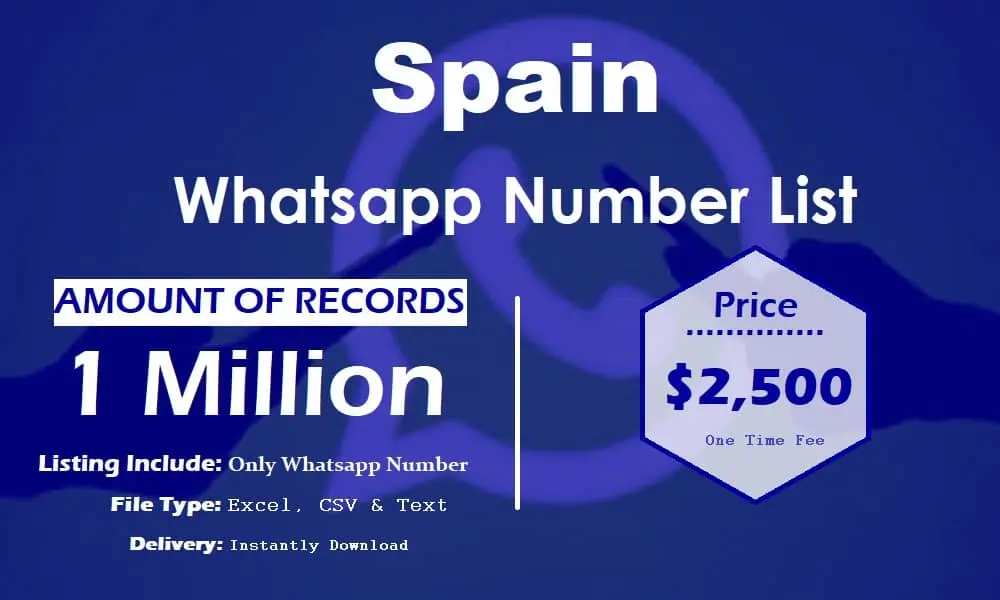 Spain whatsapp number list