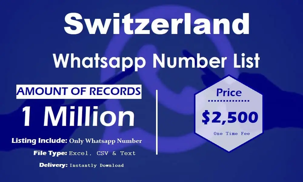 Switzerland whatsapp number list