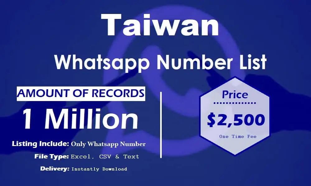 Taiwan whatsapp number list
