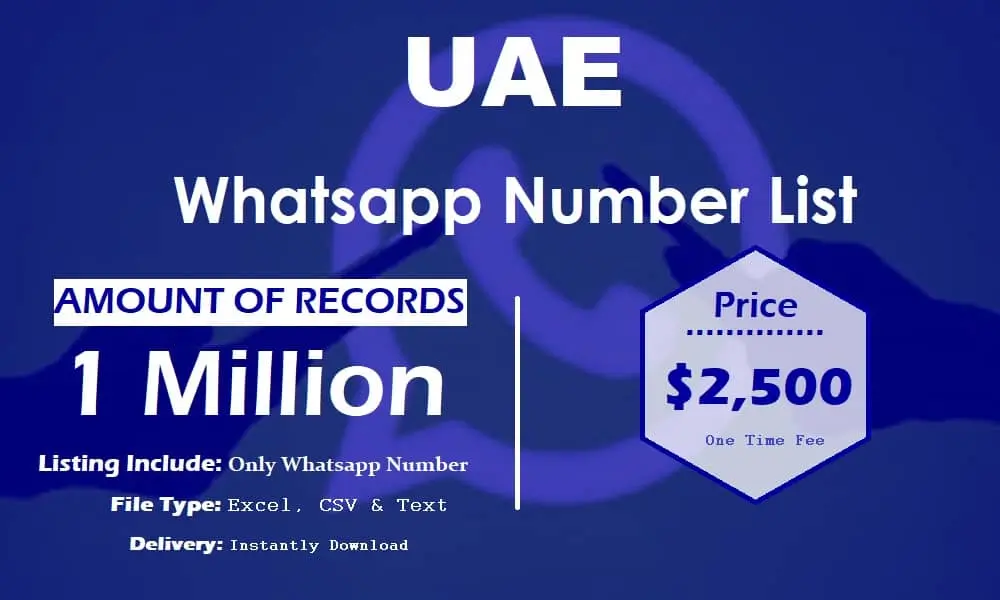 UAE whatsapp number list