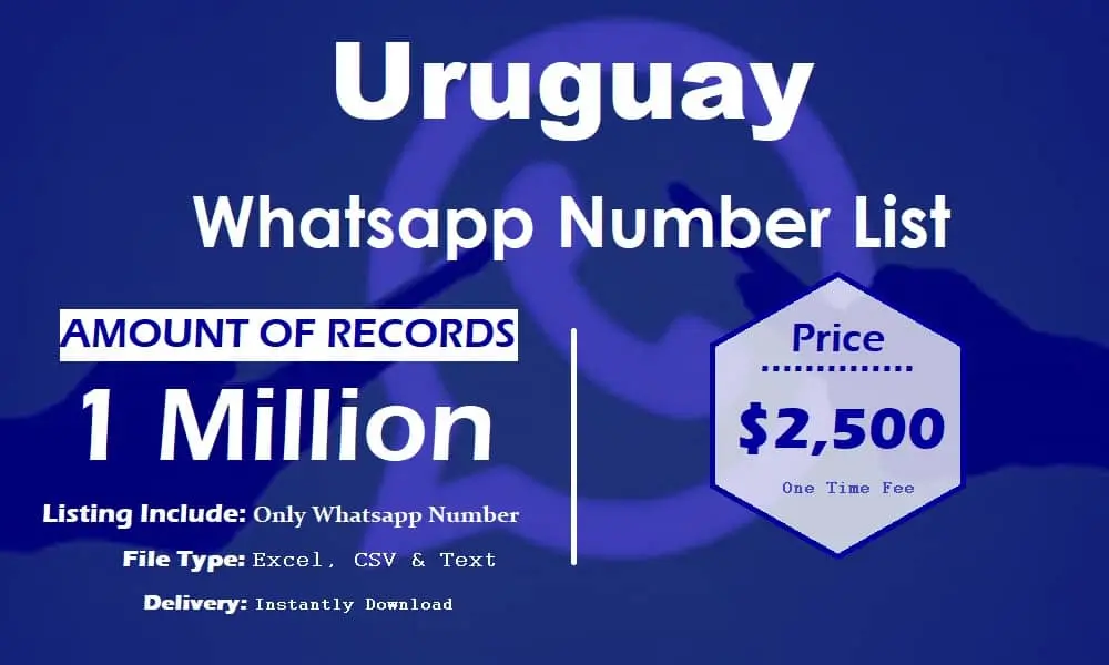 Uruguay whatsapp number list